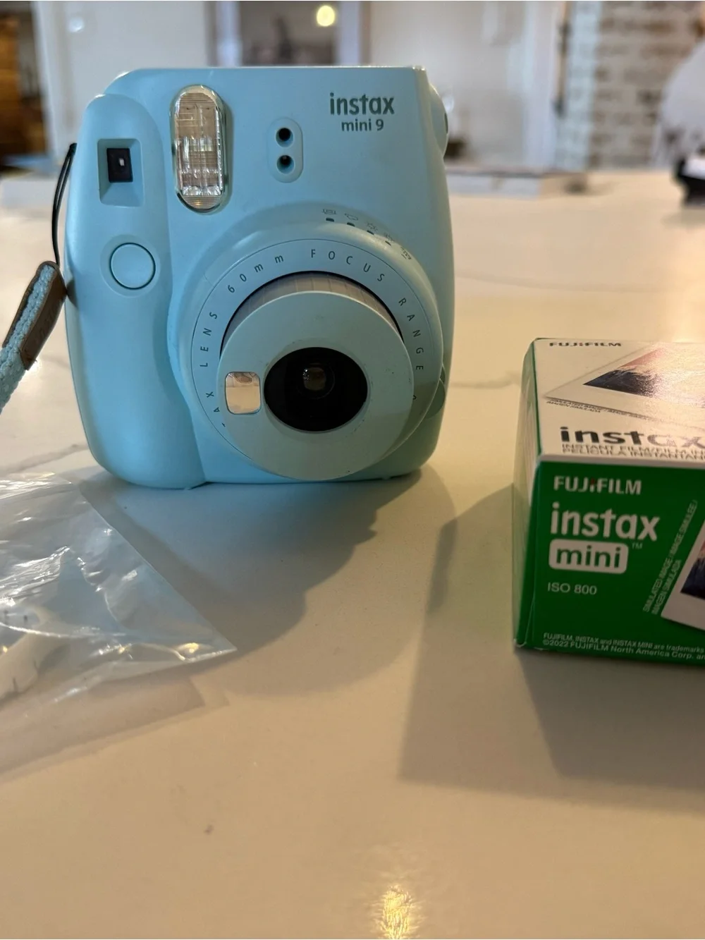 Fujifilm Instax Mini 9 Instant Camera - Light Blue/Mint